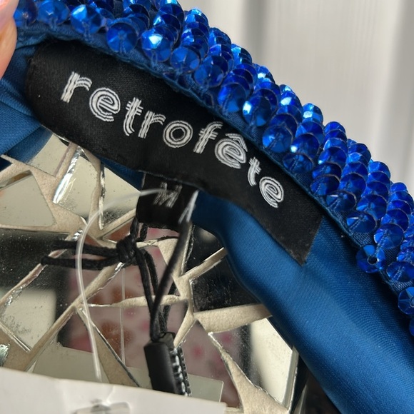 RETROFETE Audrey Robe in Royal Blue Sz M NWT - Picture 3 of 8